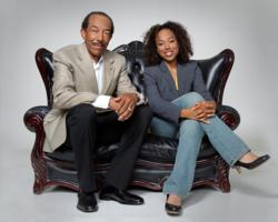 Lauren and William Hamilton, father and daughter dating advice duo, take pictures for their upcoming book -- How to Get Real About Dating: A Father and Daughter's Guide to Finding Love at Any Age.
